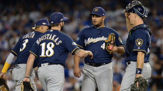 MLB: NLCS-Milwaukee Brewers at Los Angeles Dodgers