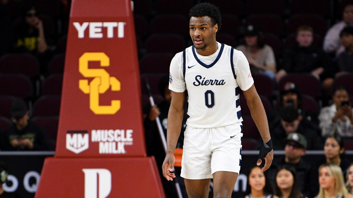 Bronny James Getty Sierra Canyon High School LeBron James Jr.