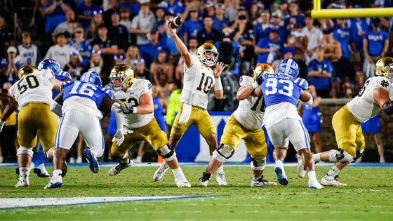 COLLEGE FOOTBALL: SEP 30 Notre Dame at Duke