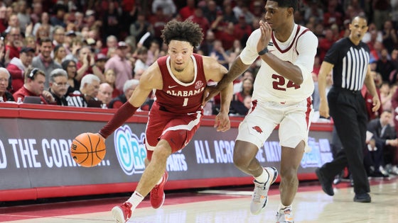 NCAA Basketball: Alabama at Arkansas