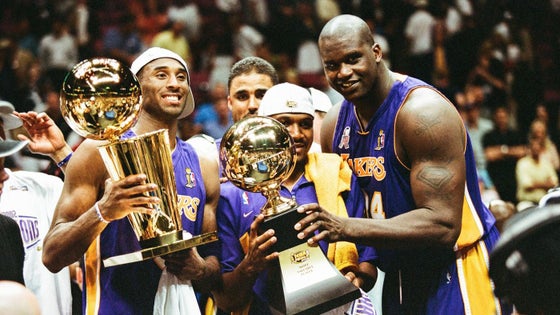 Kobe and Shaq, happy!