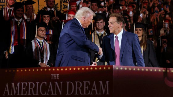 President Trump Addresses University Of Alabama Graduating Class