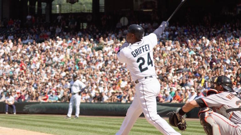 LOOK: Ken Griffey Jr. makes triumphant return to baseball video game business