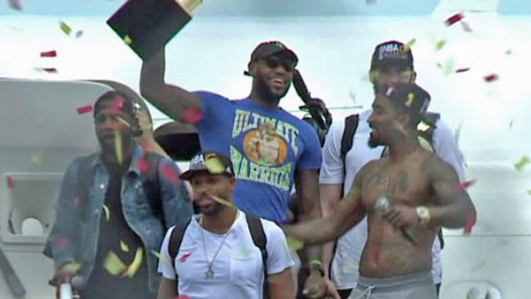 LeBron says he wasn't trolling Golden State fans with 'Ultimate Warrior' shirt after Finals