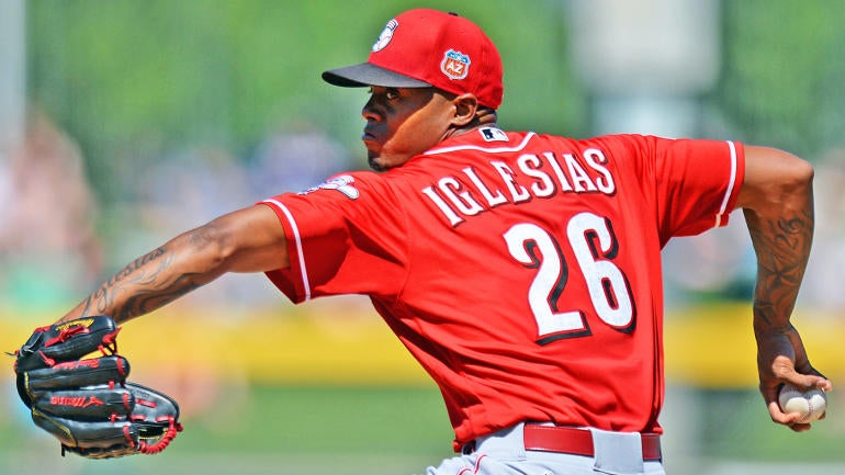 Reds' Raisel Iglesias could miss Opening Day after slipping in the shower