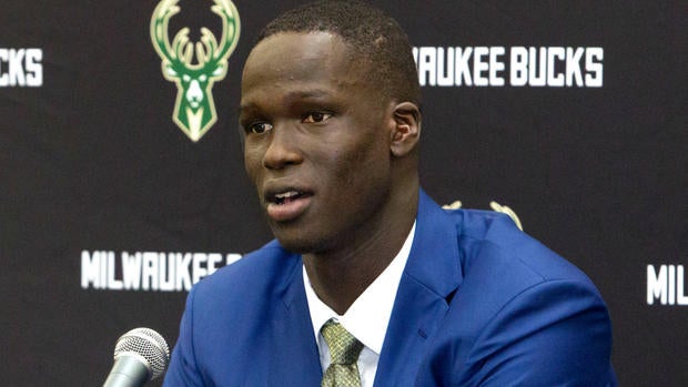 Thon Maker meets the media in Milwaukee
