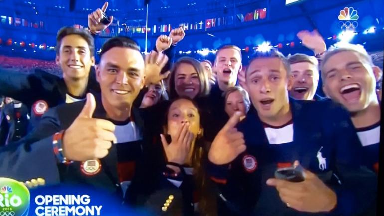 LOOK: Rickie Fowler's hair was the oddest choice at the Opening Ceremony