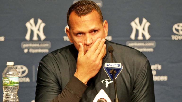 WATCH: A-Rod breaks down in tears during press conference