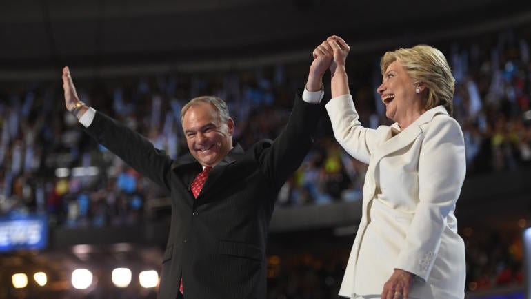 Clinton's VP nominee trying to bring back a historic college football rivalry