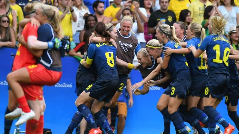 After upsetting USWNT, Sweden bounces host Brazil from 2016 Rio Olympics