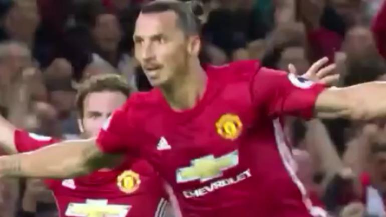 WATCH: Manchester United's Ibrahimovic scores his first home goal at Old Trafford