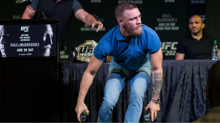 Conor McGregor fined $150,000 for water bottle incident before UFC 202