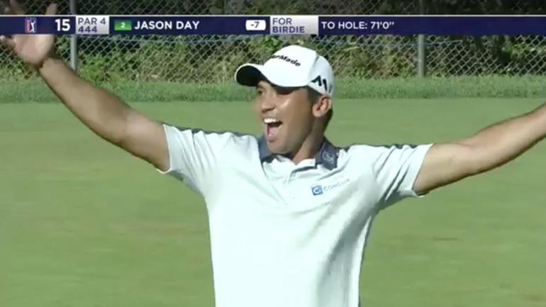 WATCH: Jason Day hits winding 71-foot putt to make The Barclays interesting