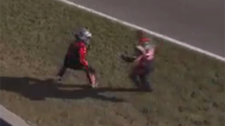 WATCH: NASCAR Truck Series driver attacks winner after controversial finish