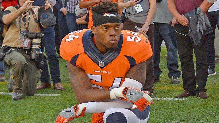 LOOK: Fans on Twitter cheer after Broncos' anthem protester gets injured