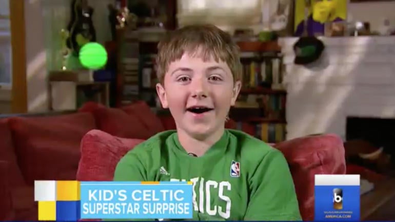 WATCH: Isaiah Thomas makes kid's day again with free Celtics tickets