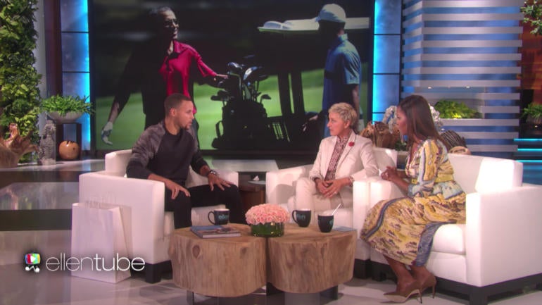 WATCH: Stephen Curry tells Ellen, First Lady about golfing with President Obama