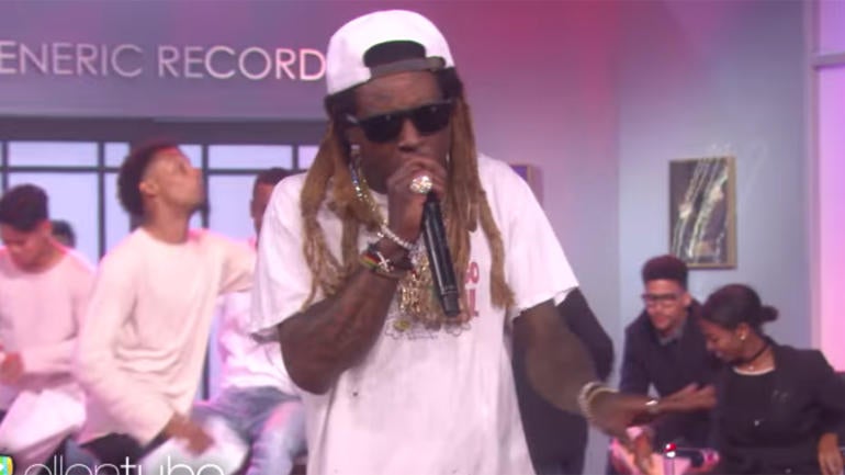 WATCH: Lil Wayne spits harsh line about Ryan Lochte during 'Ellen' performance