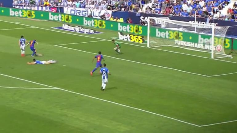 WATCH: Barcelona star Messi fools goalkeeper, delivers sick assist to Suarez