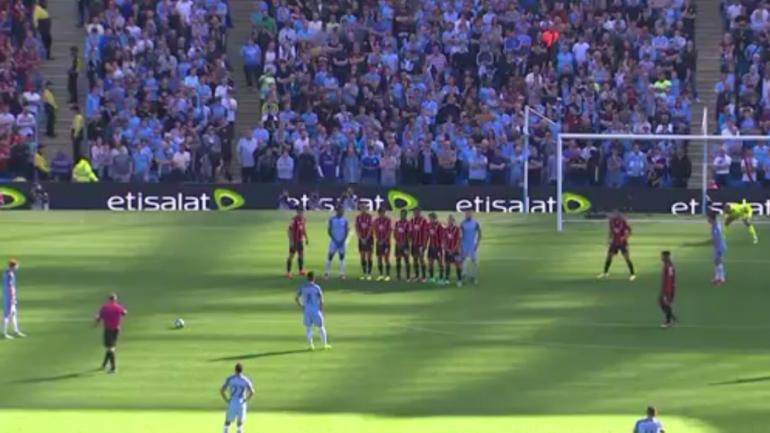 WATCH: Manchester City star De Bruyne tricks wall on cheeky free kick goal