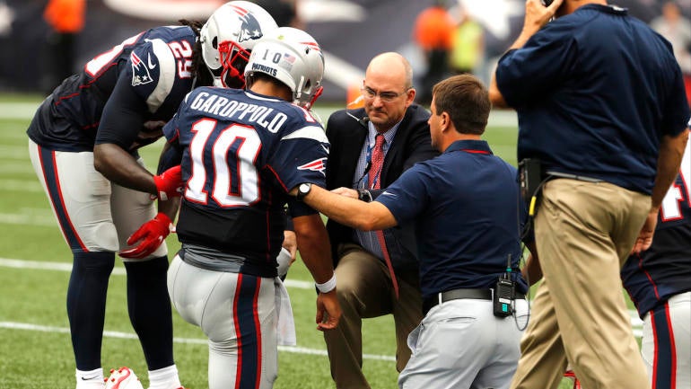 Patriots list Jimmy Garoppolo as doubtful for Thursday's game against the Texans