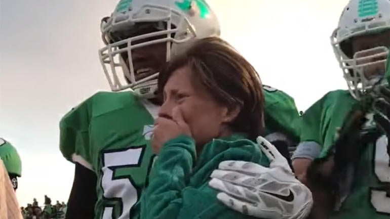 WATCH: Manager with Down syndrome scores TD as terminally ill mother watches