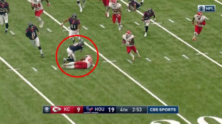 Andy Reid calls out Texans player, says he flopped on a would-be Chiefs touchdown