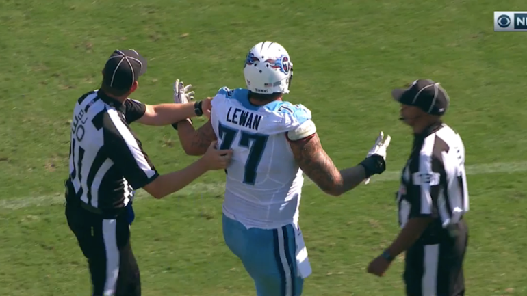 Titans offensive lineman says NFL ref told him 'F--- off' after game