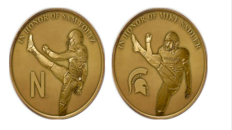 Big Ten to honor Sam Foltz and Mike Sadler with commemorative coin this week