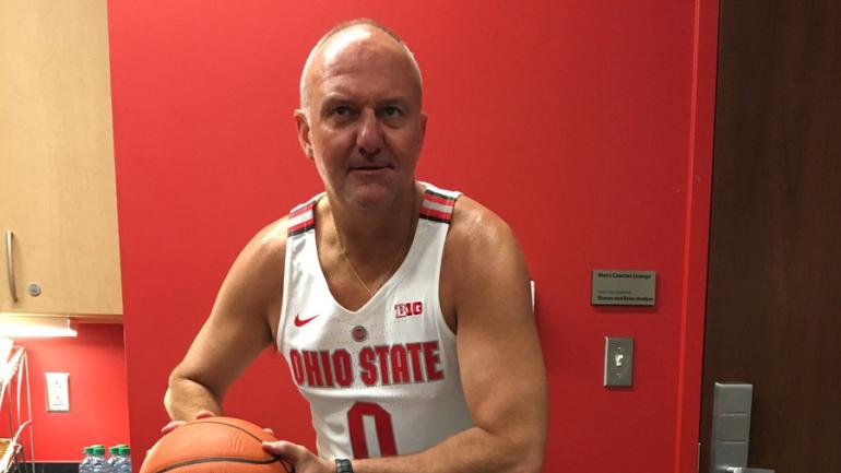 LOOK: Ohio State coach Thad Matta models new uniforms, shows a lot of skin