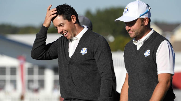 WATCH: Rory McIlroy doesn't need a putter, dunks approach shot at the Ryder Cup