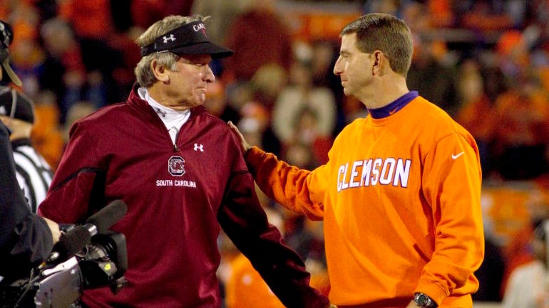 WATCH: Dabo Swinney shares a touching voicemail from Steve Spurrier