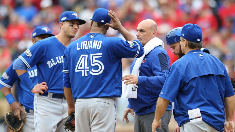 Francisco Liriano diagnosed with mild concussion after being struck in head