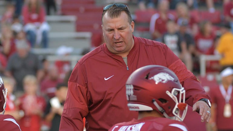 WATCH: Arkansas' Bret Bielema has hot takes on eggnog during the holidays