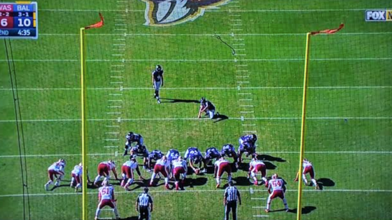 LOOK: Ravens run the worst fake field goal of all time and it fails miserably