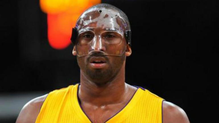 LOOK: Kobe Bryant's game used mask from 2012 is for sale - CBSSports.com