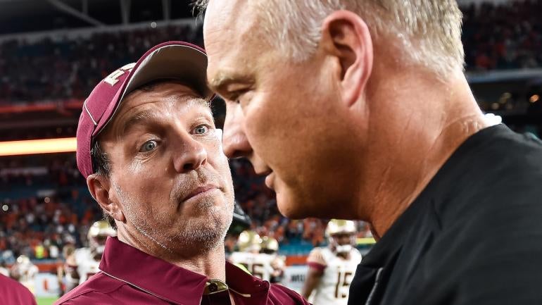 WATCH: Jimbo Fisher's 'learning to walk' speech before FSU beat Miami