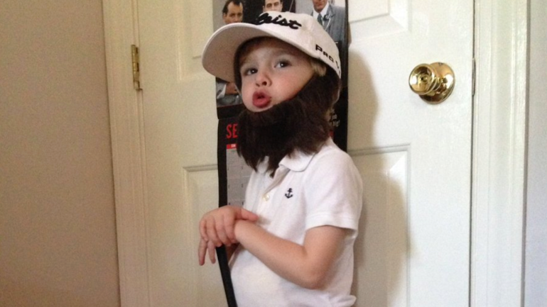 LOOK: Adorable kid is dressing up like golfer 'Beef' Johnston for Halloween