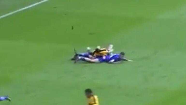 WATCH: Player loses cool after no-call, delivers malicious, retaliatory dirty tackle