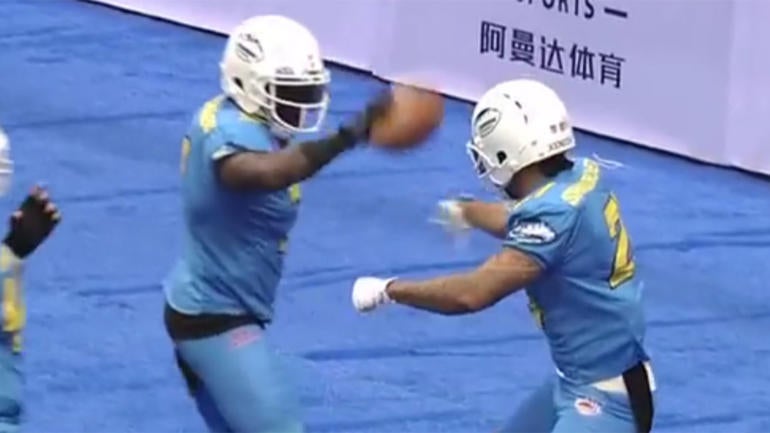 WATCH: Chinese football league shows the NFL why it needs to let players celebrate