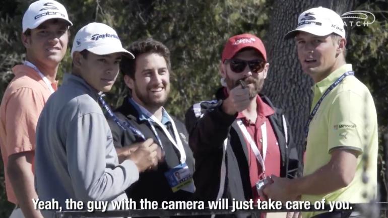 WATCH: Pros tricked on driving range by fake security guard