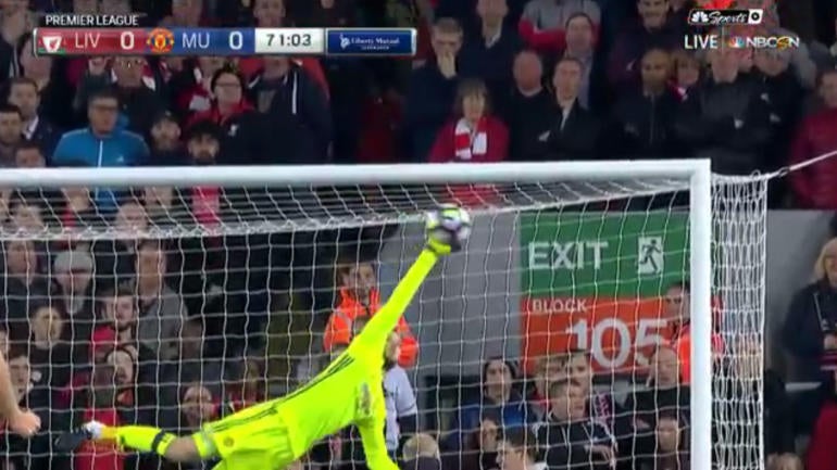 WATCH: Coutinho nearly scored goal of season, but de Gea had other plans