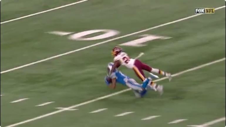 Josh Norman leaves game against Lions with a concussion, will not return