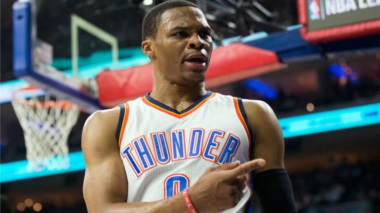 WATCH: Animated Sixers fan flips off Westbrook, removed from his seat