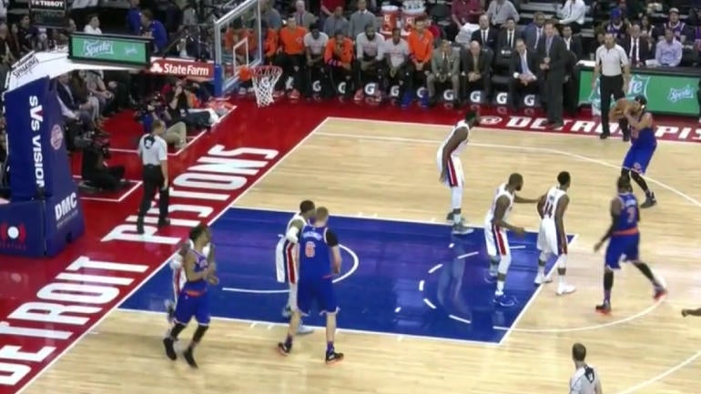 WATCH: Knicks' Joakim Noah gets nothing but air on this 18-foot jumper