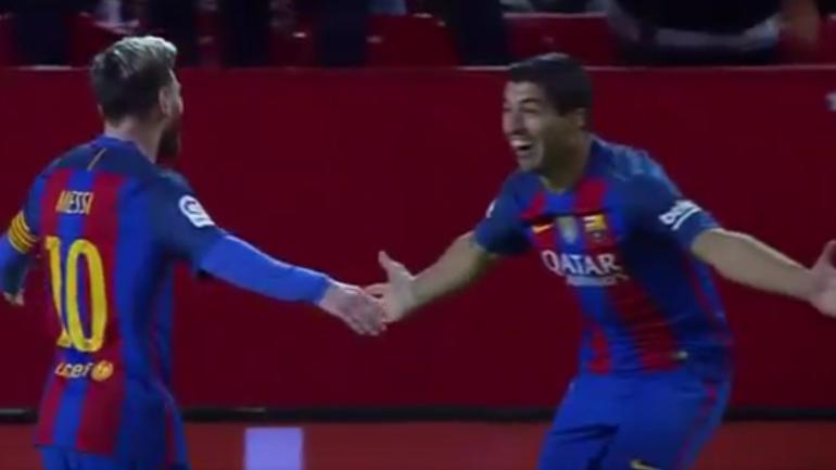 Barcelona goal highlights: Messi flashes fantastic vision, sets up assist to Suarez