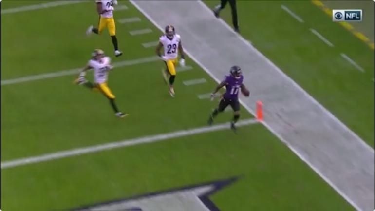Steelers-Ravens highlights, score: Flacco, Wallace connect on long, record-setting TD