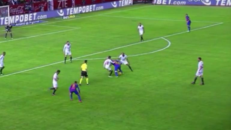 WATCH: Lionel Messi takes defenders to school, nearly pulls off amazing goal