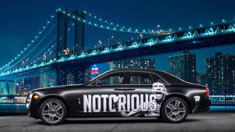 LOOK: Conor McGregor gets new Rolls-Royce with his face on it ahead of UFC 205