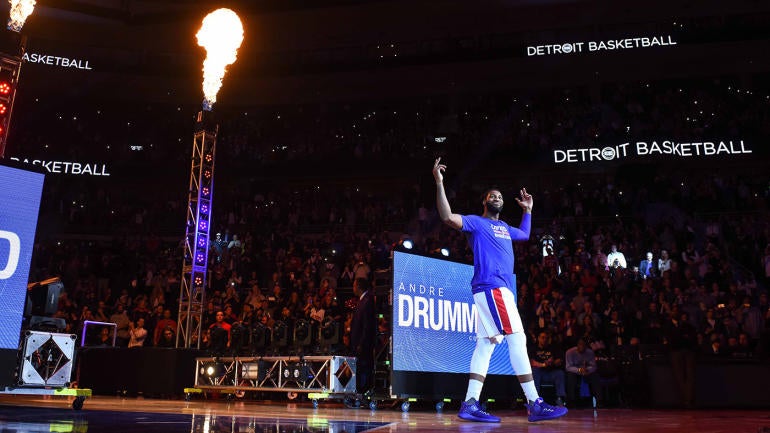 WATCH: Andre Drummond hits step-back 3-pointer in real life